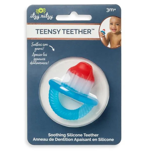 Itzy Ritzy - TEENSY TEETHER™ 矽膠牙膠 | 紅藍色