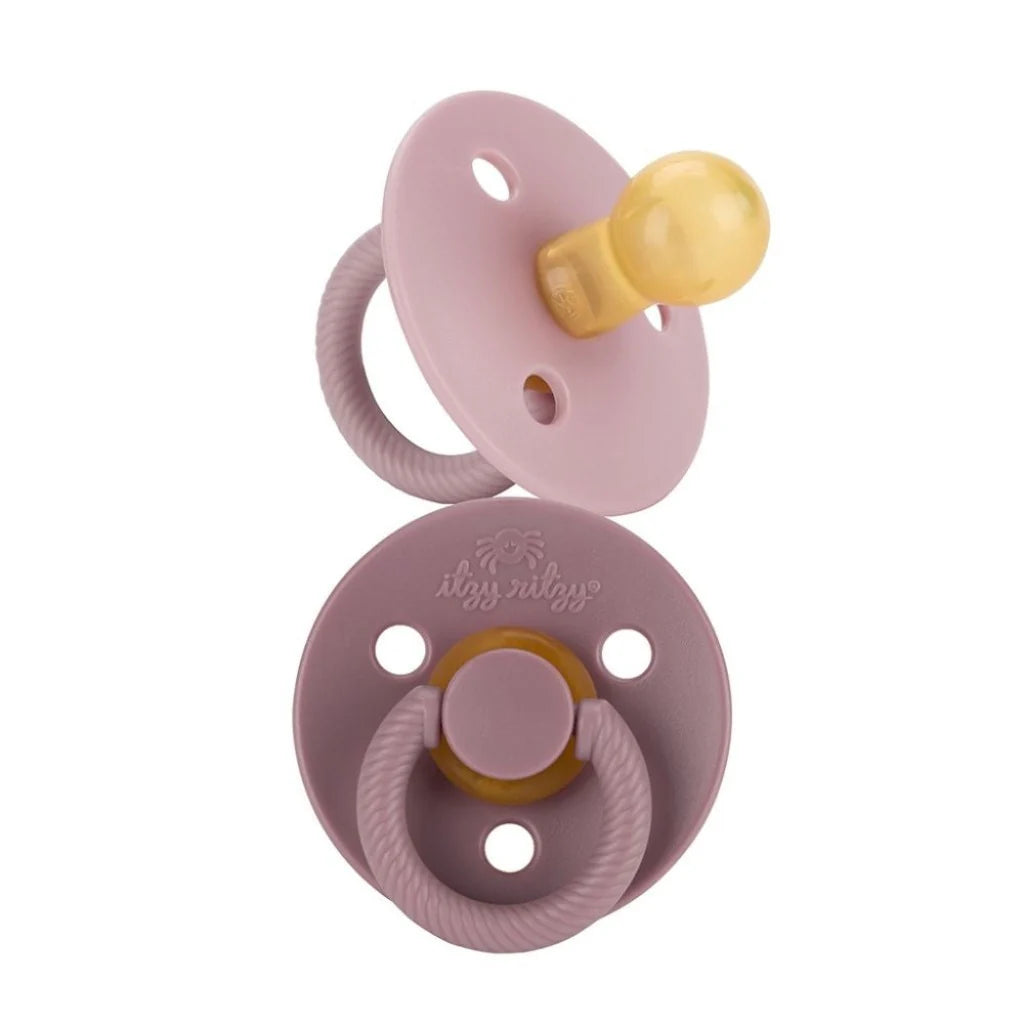 Itzy Soother™ Natural Rubber Pacifier - 0-6個月大奶嘴 | 淡紫蘭花及丁香花色