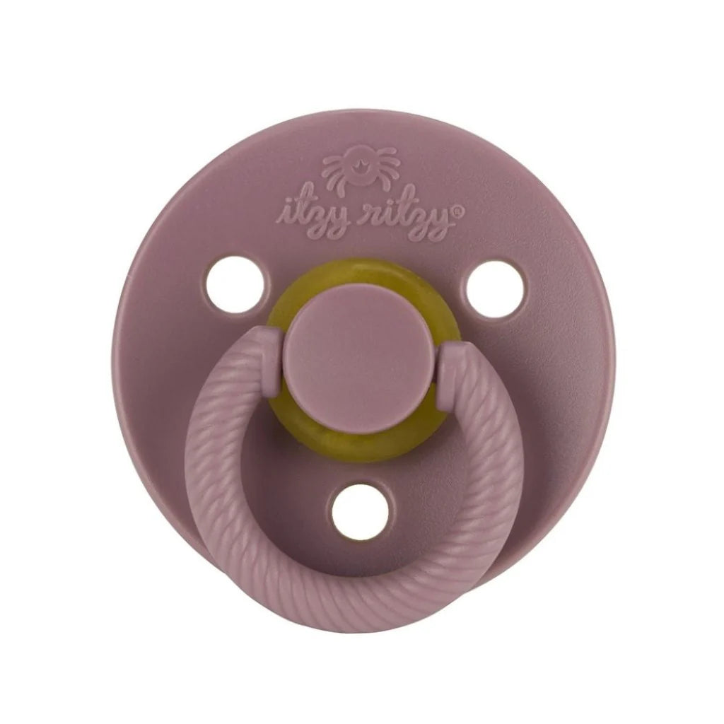 Itzy Soother™ Natural Rubber Pacifier - 0-6個月大奶嘴 | 淡紫蘭花及丁香花色