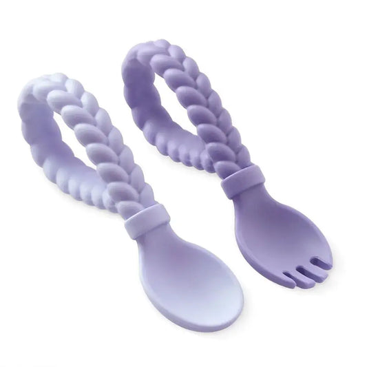 Itzy Ritzy - 叉及匙羹套裝 SWEETIE SPOONS™｜紫藍色